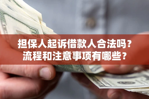 济南担保人起诉借款人合法吗？流程和注意事项有哪些？