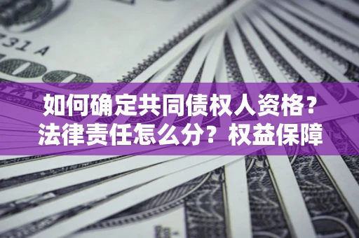 济南如何确定共同债权人资格？法律责任怎么分？权益保障技巧揭秘！