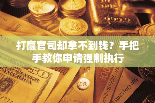济南打赢官司却拿不到钱？手把手教你申请强制执行