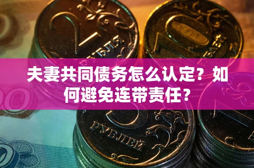 济南夫妻共同债务怎么认定？如何避免连带责任？