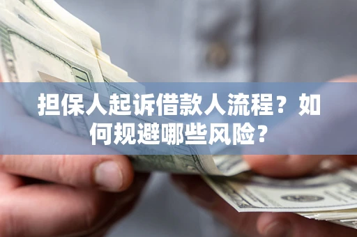 济南担保人起诉借款人流程？如何规避哪些风险？