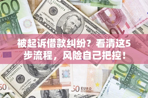 济南被起诉借款纠纷？看清这5步流程，风险自己把控！