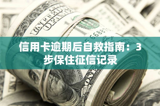 济南信用卡逾期后自救指南：3步保住征信记录